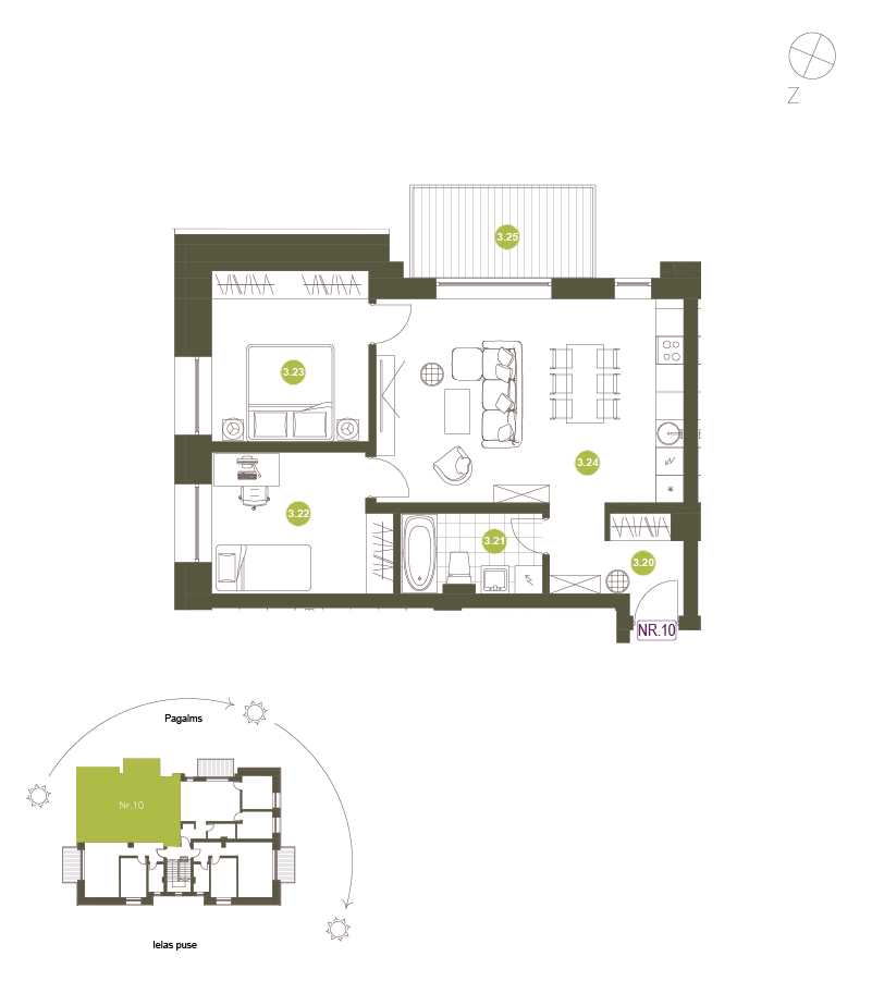 dzīvokļa plāns